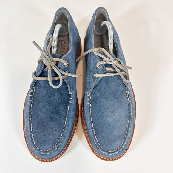 Sperry Gold Cup Cheshire Captain's Oxford Suede Blue Mens 10 Preppy Classicic - Picture 3 of 9